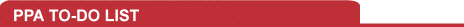 PPA ToDo List